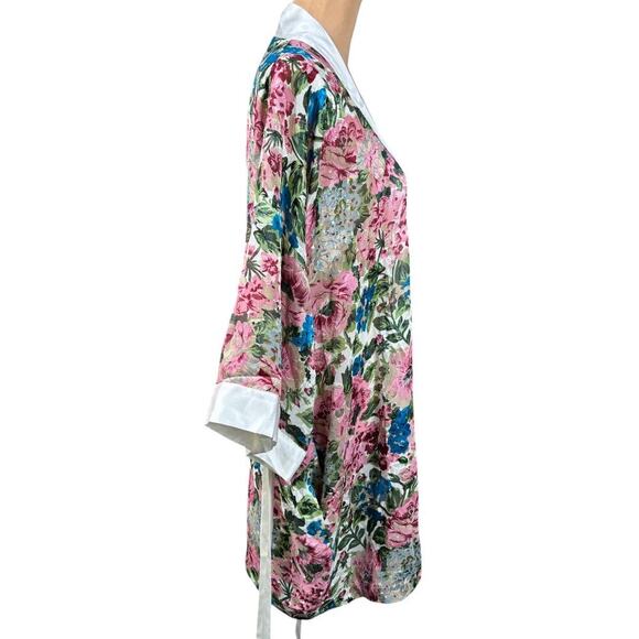 Vintage Gold Label Victoria's Secret Floral Robe One Size Elegant Feminine - Picture 12 of 14